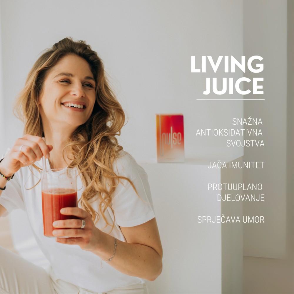 Pulse Living Juice static ad: Lifestyle creative